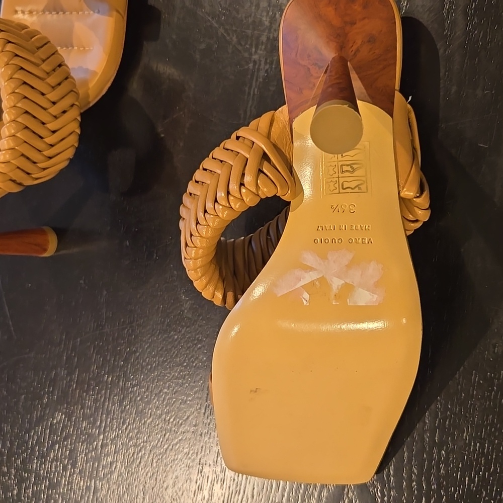 NWT! Gia/RHW Woven Leather Slides/Mules 36.5 - Picture 6 of 6